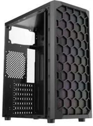 Carcasa PRO GAMING BARREN, Middle Tower, ATX, Fara Sursa, 3X ARGB FAN