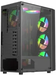 Carcasa Pro Gaming Dune, Middle Tower, ATX, fara sursa, controller ARGB, telecomanda