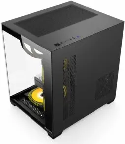 Carcasa Pro Gaming Ambra Black, Cube Tower, M-ATX, fara sursa, 5x ARGB FAN, Controller ARGB