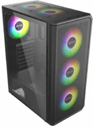 Carcasa Pro Gaming Ghost, Middle Tower, ATX, fara sursa, controller ARGB, telecomanda