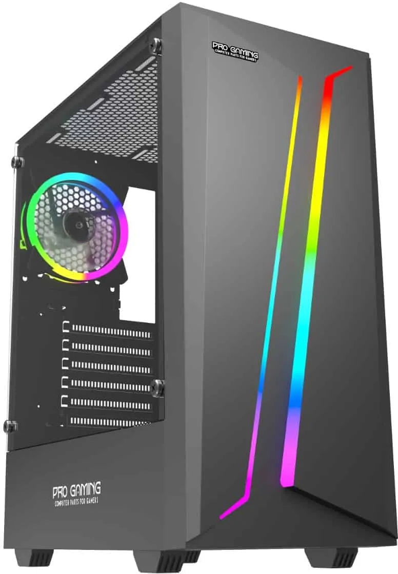 Carcasa PRO GAMING Scar V2, Middle Tower, ATX, Fara Sursa, 1X RGB FAN