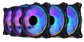 Set 6 Ventilatoare Carcasa 120 x 120 mm Pro Gaming ARGB Black, controller, telecomanda,