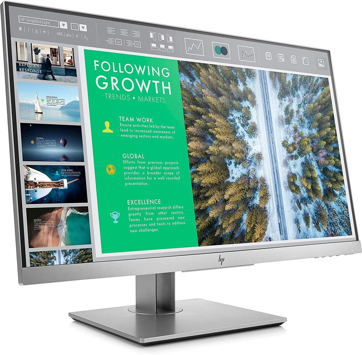 Monitor second hand LED widescreen HP EliteDisplay E243m, 24 inch, HDMI, Grad B