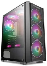 Carcasa Pro Gaming Zed, Middle Tower, ATX, fara sursa, controller ARGB, telecomanda