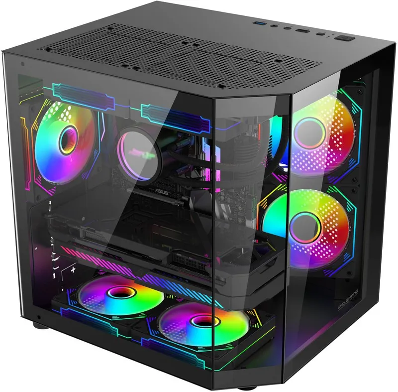 Sistem Desktop Pc Gaming Alma Intel Core I5 14400F pana la 4.7GHz, 16GB RAM DDR4, 512GB SSD, Placa Video NVIDIA RTX 3050 6GB