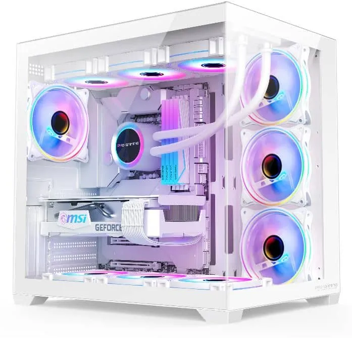 Sistem Desktop Pc Gaming Elite Intel Core I5 14600KF pana la 5.3GHz, 32GB RAM DDR4, 1TB SSD, Placa Video RTX 5070 12GB GDDR7