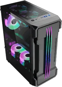 Carcasa Pro Gaming Zerg, Middle Tower, ATX, fara sursa, controller ARGB