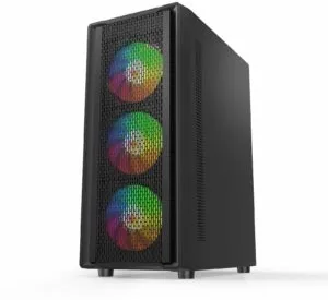 Carcasa Pro Gaming Dune, Middle Tower, ATX, fara sursa, controller ARGB, telecomanda