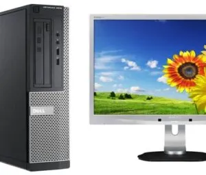 Pachet Calculator second hand Dell Optiplex 3020 DT Core i5-4570, 8GB DDR3, 128GB SSD + monitor Philips 220B