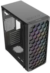 Carcasa PRO GAMING BARREN, Middle Tower, ATX, Fara Sursa, 3X ARGB FAN