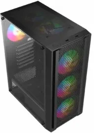Carcasa Pro Gaming Dune, Middle Tower, ATX, fara sursa, controller ARGB, telecomanda