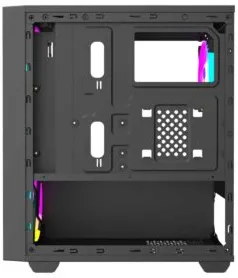 Carcasa PRO GAMING Arrow BLACK, Middle Tower, M-ATX, Fara Sursa, 4X RGB FAN
