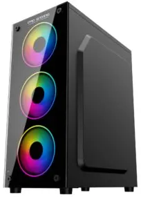 Carcasa Pro Gaming Element, Middle Tower, ATX, fara sursa, controller ARGB, telecomanda