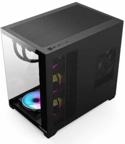 Carcasa Pro Gaming ELITE Black, Cube Tower, ATX, fara sursa, 7x ARGB FAN, Controller ARGB