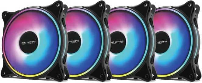 Set 4 Ventilatoare Carcasa 120 x 120 mm Pro Gaming ARGB, controller, telecomanda
