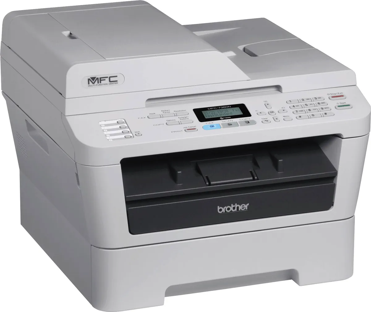 Multifunctionala monocrom second hand Brother MFC 7360N, A4, retea