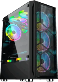 Carcasa Pro Gaming Diamond, Middle Tower, ATX, fara sursa, controller ARGB