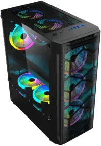 Carcasa Pro Gaming Diamond, Middle Tower, ATX, fara sursa, controller ARGB