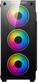 Carcasa Pro Gaming Element, Middle Tower, ATX, fara sursa, controller ARGB, telecomanda