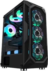 Carcasa Pro Gaming Hive, Middle Tower, ATX, fara sursa, controller ARGB