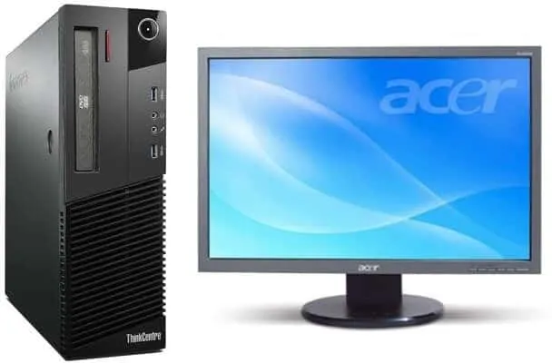 Pachet Calculator second hand Lenovo Thinkcentre M82 DT Core i5-3470, 8GB DDR3, 500GB HDD + Monitor Acer 193W