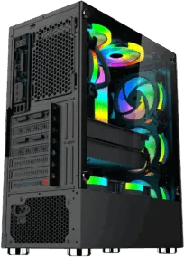 Carcasa Pro Gaming Diamond, Middle Tower, ATX, fara sursa, controller ARGB