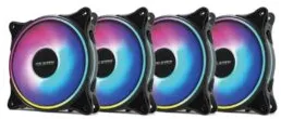 Set 4 Ventilatoare Carcasa 120 x 120 mm Pro Gaming ARGB, controller, telecomanda