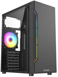 Carcasa PRO GAMING Cyber, Middle Tower, ATX, Fara Sursa, 1X ARGB FAN