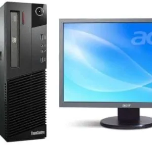 Pachet Calculator second hand Lenovo Thinkcentre M82 DT Core i5-3470, 8GB DDR3, 500GB HDD + Monitor Acer 193W