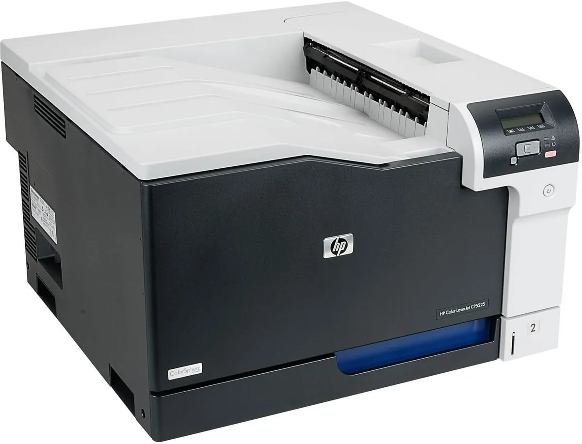 Imprimanta laser color A3 HP Laserjet CP5225DN, duplex, retea, cartuse full