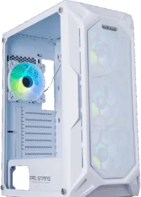 Carcasa Pro Gaming Hive White, Middle Tower, ATX, fara sursa