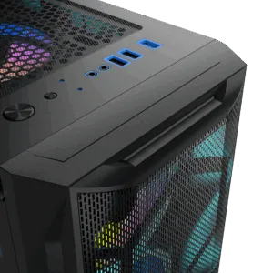Carcasa Pro Gaming Diamond, Middle Tower, ATX, fara sursa, controller ARGB