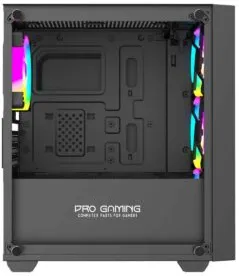 Carcasa PRO GAMING Arrow BLACK, Middle Tower, M-ATX, Fara Sursa, 4X RGB FAN
