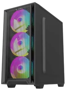 Carcasa PRO GAMING Arrow BLACK, Middle Tower, M-ATX, Fara Sursa, 4X RGB FAN