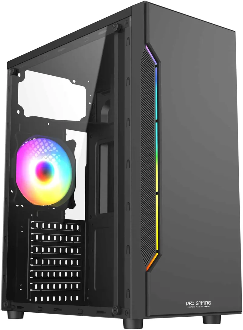 PRO GAMING Cyber, Middle Tower, ATX, Fara Sursa, 1X ARGB FAN